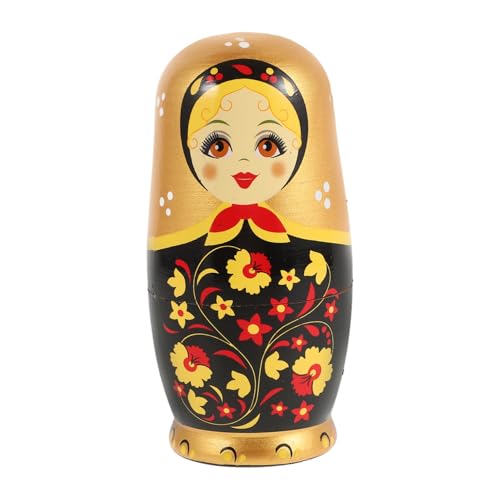 Mikinona Holz Russische Nesting Dolls Lagig Handgefertigt Klassische Puppen Geburtstagsgeschenk und Weihnachtsdekoration Mädchen und Heimkunst von Mikinona