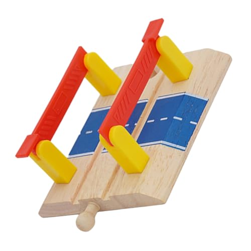 Mikinona Holz Schienen Geländer Modell Glatte Oberfläche Holz Material Realistisches Zugzubehör für Eisenbahnspielzeug Fördert Feinmotorik und Kreativität für Spielsets von Mikinona