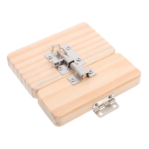 Mikinona Holz Türverriegelung aus Robustem Material Fördert Feinmotorik und Hand Auge Koordination Montessori Busy Board Zubehör Pädagogisches DIY Lernspielzeug für Ab Jahren von Mikinona