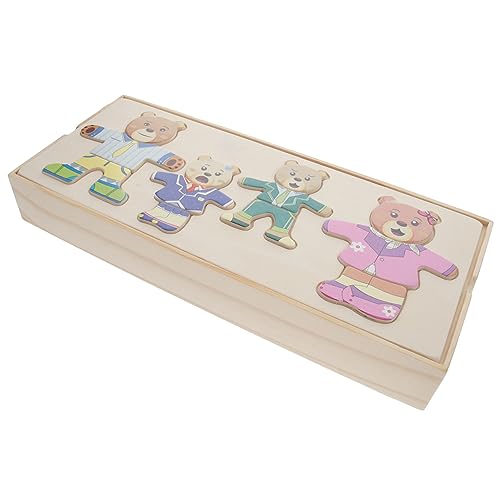 Mikinona Holzpuzzle Tierwechselspielzeug für Bär im Kreativen Design Fördert Hand Augen Koordination und Kreativität Pädagogisches für Vorschulkinder Mikinona Holzpuzzle Tierwechselspielzeug für Bär im Kreativen Design Fördert Hand Augen Koordination und Kreativität Pädagogisches für Vorschulkinder von Mikinona
