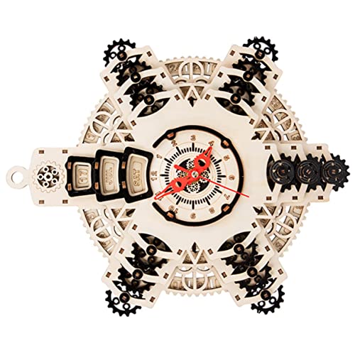 Mikinona Holzpuzzle Uhr DIY Bastelkit für Erwachsene Dekoratives Modell für Wohnzimmer Einzigartiges Design Sicheres Holzmaterial Kreative Geschenkidee Mikinona Holzpuzzle Uhr DIY Bastelkit für Erwachsene Dekoratives Modell für Wohnzimmer Einzigartiges Design Sicheres Holzmaterial Kreative Geschenkidee von Mikinona