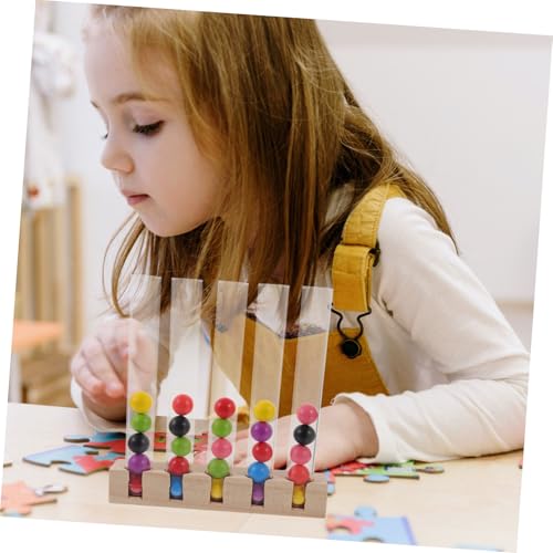 Mikinona Holzspielzeug Farbensortierspiel für Kleinkinder Ab Jahr Montessori Lernspielzeug zur Farb Hand Auge koordination Pädagogisches Motoriktraining für Eltern Junge Mädchen von Mikinona