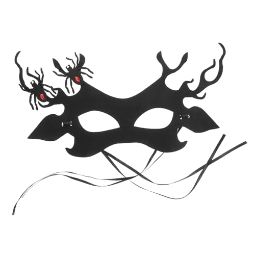 Mikinona Horror Spider Half Face Maske mit Antlers für Halloween Karneval und Partys Bequeme und Leichte Augenmaske für Gruselige und Festliche Anlässe Mikinona Horror Spider Half Face Maske mit Antlers für Halloween Karneval und Partys Bequeme und Leichte Augenmaske für Gruselige und Festliche Anlässe von Mikinona