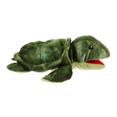 Mikinona Interaktive Schildkröten handpuppe aus Weichem Waschbar Leichtes Handspielzeug für Kleinkinder für Geschichten Rollenspiele und Frühe Bildung von Mikinona