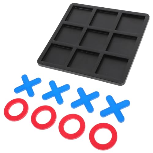 Mikinona Interaktives Toe Spielset für Erwachsene Tragbares Lernspielzeug mit Roten O Blauen X Leichtes Kompaktes Schachbrett Familienspiel für Frühe und Spielspaß von Mikinona
