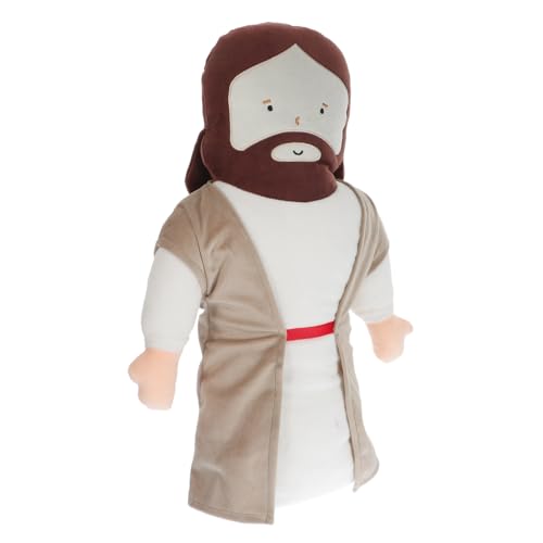 Mikinona Jesus Plüschkissen Weiches Kuscheltier Kissen mit Elastischem Umarmbarem Design Umweltfreundliches Material Dekoratives Niedliches Plüschspielzeug für Zuhause und von Mikinona