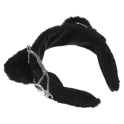 Mikinona Katzenohren Stirnband für Damen Glitzerndes Cosplay Accessoire für Partys Festivals und Halloween Bezauberndes Haarreif mit Punkigem Design und Angenehmem Tragekomfort von Mikinona