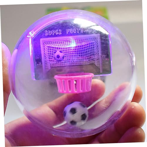 Mikinona Kleiner Fußballspielzeug mit Licht Musik Effekten Stressabbauendes Pocket Toy für Erwachsene Sicheres Kunststoffmaterial Geschenk für Jungen und Mädchen Zufällige Zufällige Farbe von Mikinona