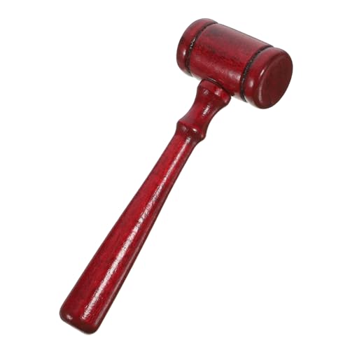 Mikinona Kleiner Richterhammer aus Holz Holzhammer für Rollenspiel als Anwalts oder Auktionshammer Handliches Richtersymbol für Kostüm und Lernspielzeug von Mikinona