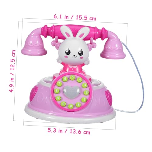 Mikinona Kleines Spielzeugtelefon aus Robustem Kunststoff Realistisches Retro Design für Rollenspiel Fingerfertigkeit Geeignet für Jungen und Mädchen Mikinona Kleines Spielzeugtelefon aus Robustem Kunststoff Realistisches Retro Design für Rollenspiel Fingerfertigkeit Geeignet für Jungen und Mädchen von Mikinona