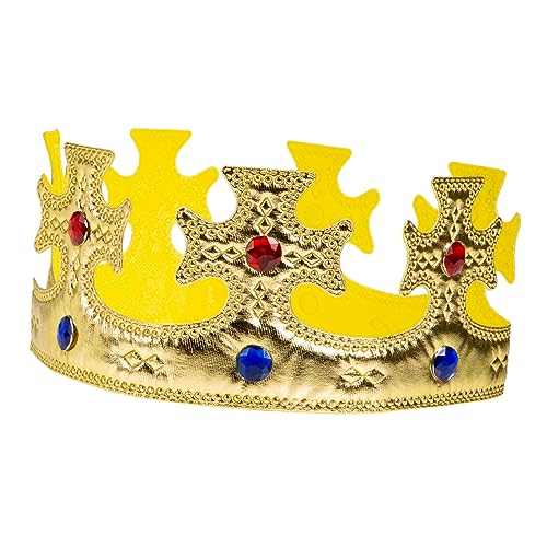 Mikinona Königskrone Goldfarben Leicht Verstellbar Kopfschmuck für Jungen Geburtstag Party Karneval Halloween Cosplay Zubehör Mikinona Königskrone Goldfarben Leicht Verstellbar Kopfschmuck für Jungen Geburtstag Party Karneval Halloween Cosplay Zubehör von Mikinona