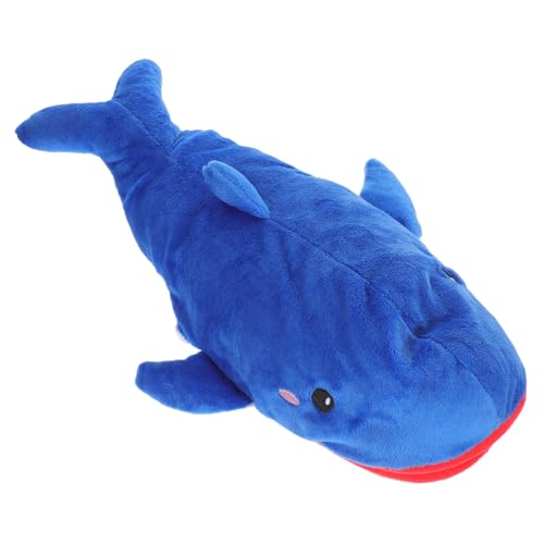 Mikinona Kreative Handpuppe Blauwale Weiches Cartoon Tier für Interaktives Geschichtenerzählen DIY Handspielzeug für Kindergarten und Zuhause von Mikinona