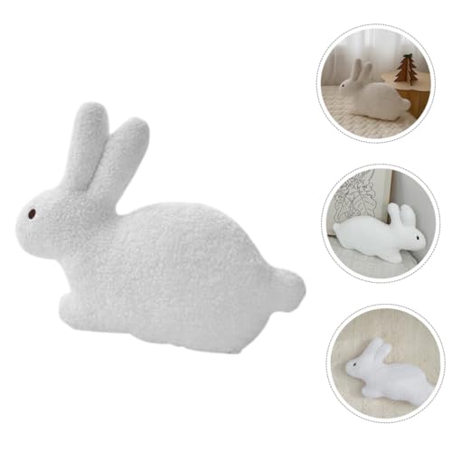 Mikinona Kuscheliges Hasenplüschkissen Kinderzimmer Deko Plüschpuppe Flauschiges Schlafkissen Hautfreundlich Geschenkidee für Kuschelkissen und Anschmiegsam von Mikinona