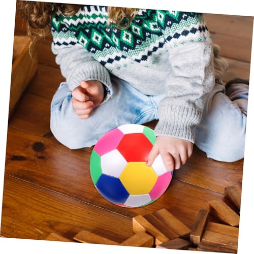 Mikinona Leichter Weicher Kinderfußball Bouncy Indoor und Outdoor Soft Soccer Ball Geräuscharm Sichere Spielzeugkugel für Jungen und Mädchen von Mikinona