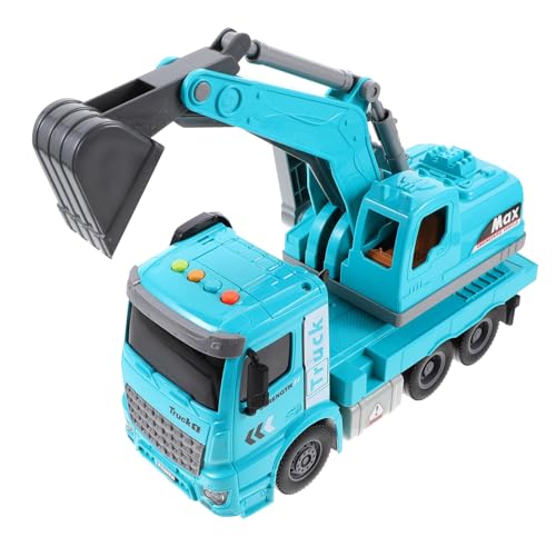 Mikinona Licht und Musik Bagger mit Inertialfunktion Blauer Baustellen Bagger Modell Robustes Konstruktionsfahrzeug für Jungen und Mädchen für Vorschulkinder Mikinona Licht und Musik Bagger mit Inertialfunktion Blauer Baustellen Bagger Modell Robustes Konstruktionsfahrzeug für Jungen und Mädchen für Vorschulkinder von Mikinona