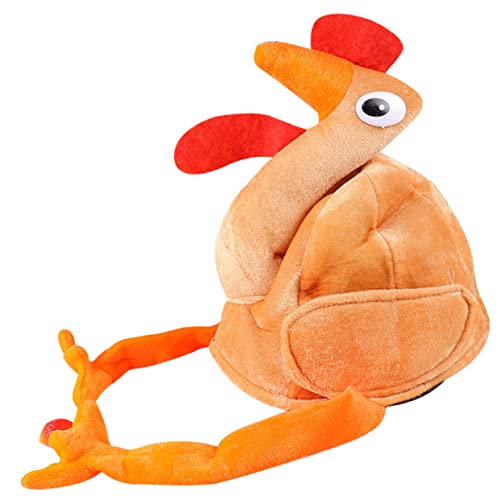 Mikinona Lustiger Truthahn Cosplay Hut Stilvolles Thanksgiving Party Kostüm mit Bequemem Langlebigem Material Unisex Verkleidung für Fotos und Festliche Geeignet für Halloween und von Mikinona