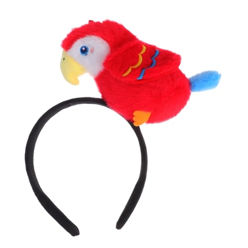 Mikinona Lustiges bunter Vogel Haarband Parrot Doll Kopfschmuck Leichtes Vogel-stirnband für Halloween Themenpartys Foto Requisiten Niedlicher Tierkopfputz für Festliche Anlässe von Mikinona