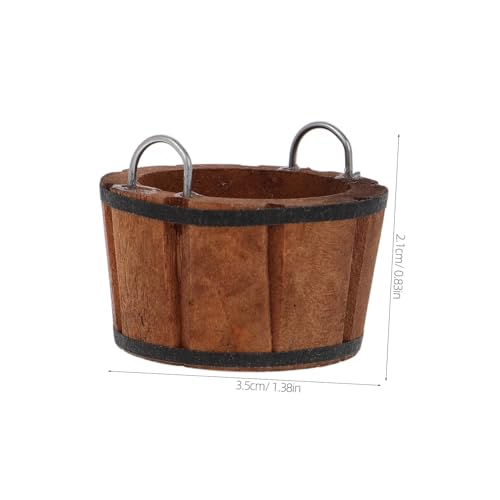 Mikinona Maßstab Holz Badewanne Handtuch Zubehör Realistische Miniaturmöbel Für Puppenstuben Dekoration von Mikinona