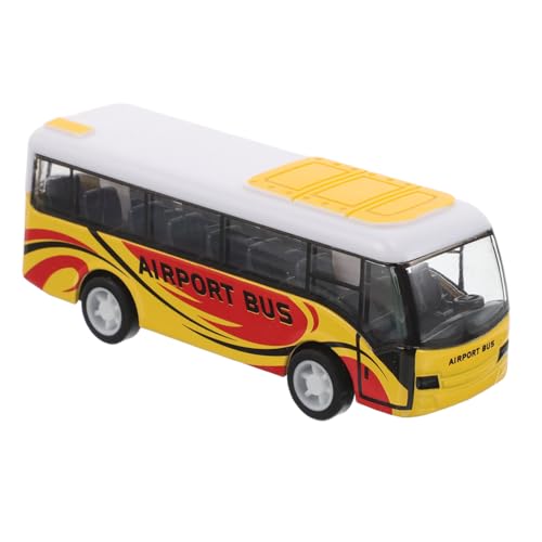 Mikinona Metallmodell Bus Stadt Pull Back Fahrzeuge Gelb Miniatur Airport Cars Robust Sammlerstück Mikinona Metallmodell Bus Stadt Pull Back Fahrzeuge Gelb Miniatur Airport Cars Robust Sammlerstück von Mikinona