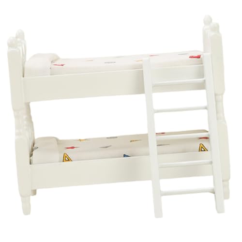 Mikinona Mini Etagenbett Modell für Puppenhaus Puppenmöbel für Schlafzimmer Leicht und Einfach zu Montieren für Rollenspiele und Familieninteraktionen Mikinona Mini Etagenbett Modell für Puppenhaus Puppenmöbel für Schlafzimmer Leicht und Einfach zu Montieren für Rollenspiele und Familieninteraktionen von Mikinona