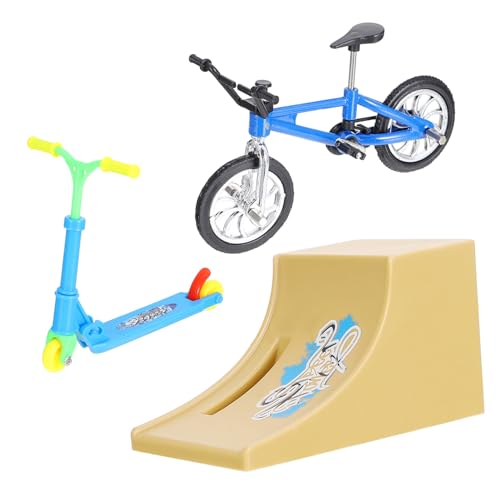 Mikinona Mini Finger Skateboard aus Aluminiumlegierung und Kunststoff Langlebiges Fingersport Rampe für Fingerkoordination Stressabbau und Tischdekoration Geschenk für Finger von Mikinona