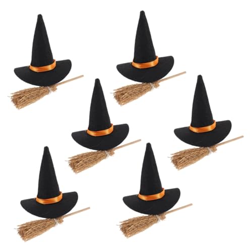 Mikinona Mini Hexenhut und Besen Set Halloween DIY Bastelset für Kleine Flächen Wiederverwendbare Hexen Dekoration für Party Büro Zuhause und Schulfeiern Teiliges Filz Accessoire Mikinona Mini Hexenhut und Besen Set Halloween DIY Bastelset für Kleine Flächen Wiederverwendbare Hexen Dekoration für Party Büro Zuhause und Schulfeiern Teiliges Filz Accessoire von Mikinona