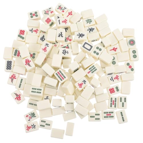 Mikinona Mini Mahjong Kit Tragbares Reise Tischspiel für Männer Solide Geschnitzte Spielsteine aus Gelblichem Material Fein Gearbeitet Klare Muster Handliches Set Denkfähigkeit und Mikinona Mini Mahjong Kit Tragbares Reise Tischspiel für Männer Solide Geschnitzte Spielsteine aus Gelblichem Material Fein Gearbeitet Klare Muster Handliches Set Denkfähigkeit und von Mikinona