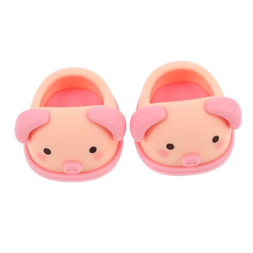 Mikinona Mini Puppenschuhe für Mädchen Niedliche Piggy Hausschuhe Kunststoff dollenschuhe Einfach an Auszuziehen als Puppenzubehör für Kreative Verkleidungsspiele Mikinona Mini Puppenschuhe für Mädchen Niedliche Piggy Hausschuhe Kunststoff dollenschuhe Einfach an Auszuziehen als Puppenzubehör für Kreative Verkleidungsspiele von Mikinona