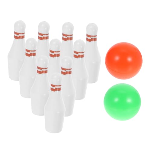 Mikinona Miniatur Bowling Set Teiliges Mini Kegelspiel mit Kugeln Leichtes Tragbares Tisch Bowling für Puppenhaus Kinderhandwerk Party und Raumdekoration von Mikinona