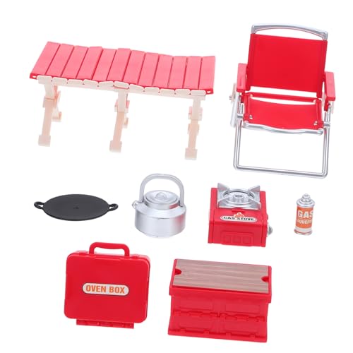 Mikinona Miniatur-Camping-spielset für Faltbaren Stühlen Picknicktisch Gasgrill und Puppenhaus-Barbecue-möbeln Leicht Tragbar Fördert Kreativität und Praktische Fähigkeiten Mikinona Miniatur-Camping-spielset für Faltbaren Stühlen Picknicktisch Gasgrill und Puppenhaus-Barbecue-möbeln Leicht Tragbar Fördert Kreativität und Praktische Fähigkeiten von Mikinona