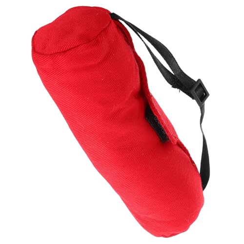 Mikinona Miniatur Doll Rucksack Soldatenmodell Zubehör Kleiner Roter Puppenrucksack für Tennis und Badmintonschläger Multifunktionale Leichte Aufbewahrungstasche für Puppen und Dioramen von Mikinona