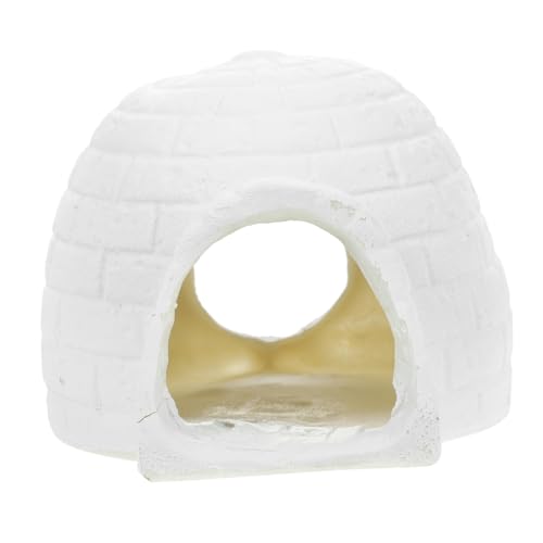 Mikinona Miniatur EIS Haus Figur Resin Modell Detaillierte Simulation Iglu Deko Sammelfigur für Mädchen Kreative Wohnraum Gartendekoration Geschenkidee von Mikinona