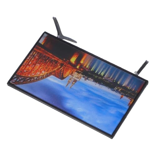 Mikinona Miniatur Fernseher für Puppenhaus Robust Detailgetreu und Vielseitig Einsetzbar für Wohnzimmer Dekoration Miniaturen Ergänzung zu Puppenhaus Szenen Mikinona Miniatur Fernseher für Puppenhaus Robust Detailgetreu und Vielseitig Einsetzbar für Wohnzimmer Dekoration Miniaturen Ergänzung zu Puppenhaus Szenen von Mikinona