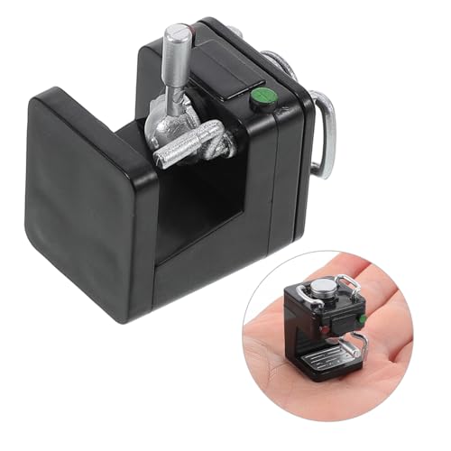 Mikinona Miniatur Kaffeemaschine Puppenhaus Dekoration Detailgetreu Handgefertigt Realistische Mini Kaffeevollautomat Kompatibel mit Puppenhaus Zubehör für Miniatur Küchen Szenen von Mikinona