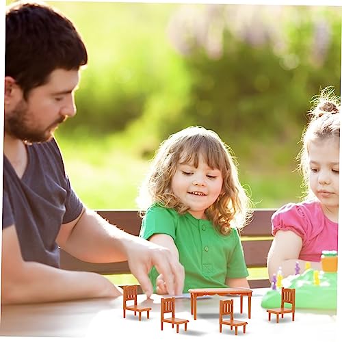 Mikinona Miniatur Möbelset Miniatur Tisch Stühle Puppenhaus Möbel Lernspielzeug Umweltfreundlich Langlebig Tragbar Mikinona Miniatur Möbelset Miniatur Tisch Stühle Puppenhaus Möbel Lernspielzeug Umweltfreundlich Langlebig Tragbar von Mikinona