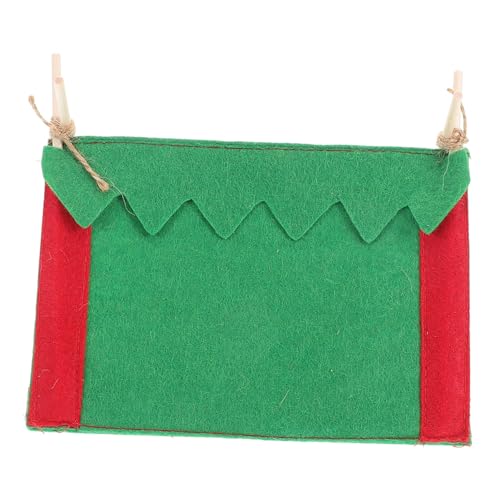 Mikinona Miniatur Puppenhaus Zelt Weihnachtsdeko Mini Campingzelt Outdoor Picknick Requisit für Fotografie und Miniaturszenen Tragbar Robust Rot Grün von Mikinona