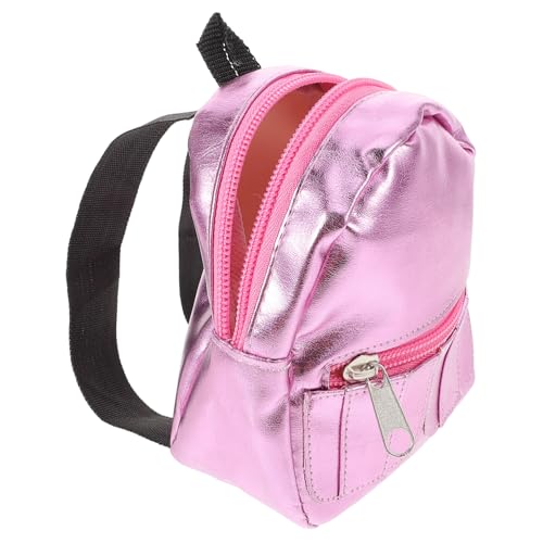 Mikinona Miniatur Puppenrucksack für Mädchen Kleiner Rosa Schulrucksack Dekoratives Mini Haus Ornament Praktisches Spielzeugzubehör für Kinderpuppen Mikinona Miniatur Puppenrucksack für Mädchen Kleiner Rosa Schulrucksack Dekoratives Mini Haus Ornament Praktisches Spielzeugzubehör für Kinderpuppen von Mikinona