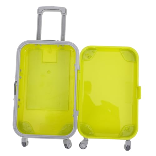 Mikinona Miniatur Reisekoffer Puppenhaus Dekoration Miniatur Koffer Handgepäck für Puppen Realistische Gelbe Mini Aufbewahrungsbox Dekoratives Mini Haus Zubehör Mikinona Miniatur Reisekoffer Puppenhaus Dekoration Miniatur Koffer Handgepäck für Puppen Realistische Gelbe Mini Aufbewahrungsbox Dekoratives Mini Haus Zubehör von Mikinona