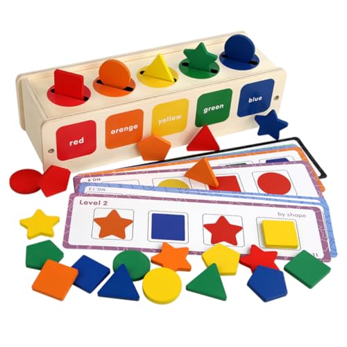 Mikinona Montessori Holz Formensortierer Bunt Robust Fördert Konzentration Feinmotorik Hand Auge koordination für Lernspielzeug Geschenk Mikinona Montessori Holz Formensortierer Bunt Robust Fördert Konzentration Feinmotorik Hand Auge koordination für Lernspielzeug Geschenk von Mikinona