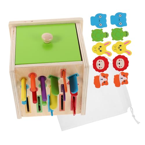Mikinona Montessori Holzspielzeug Formensortierer für Kleinkinder Ab Jahre Farb Formerkennung Puzzle Pädagogisches Lernspielzeug Hand-Auge-koordination und Kognitiver Entwicklung von Mikinona