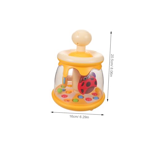 Mikinona Montessori Insekten Press Spin Springball für Kleinkinder Sensorisches Lernspielzeug zur Feinmotorik Hand Auge Koordination und Eltern Junge Mädchen Interaktion Frühe Entwicklung von Mikinona