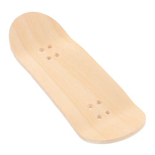 Mikinona Naturbelassenes Ahornholz Fingerboard Deck Ersatzbrett Für Finger Skateboard Spieler Langlebig Präzise Passform Mattierte Oberfläche Fingerspitzen Surfbrett von Mikinona