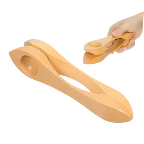 Mikinona Naturholz Musikalischer Löffel Percussion Instrument Holzlöffel Klangspiel für Kindergarten Rhythmusspielzeug Holzspielzeug von Mikinona