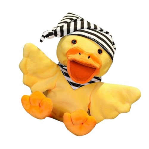 Mikinona Niedliche Kleine Ente Handpuppe für Interaktives Eltern Junge Weicher Stoffhandschuh für Geschichten Erzählen und Rollenspiele Fördert Kreativität und Kommunikation von Mikinona