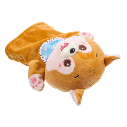 Mikinona Niedliche Shiba Inu Handpuppe mit Mundöffnung Weiches Plüschtier als Interaktives Tiermodell für Geschichten Erzählen Vorschulspiel und Kreative Rollenspiele von Mikinona