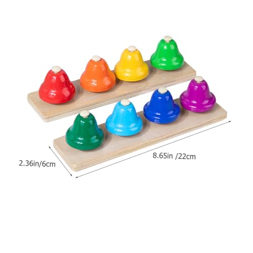 Mikinona Notes Handglocken Leichtes Percussion Instrument für Musikalisches Lernspielzeug Hand Auge koordination und Konzentration für Frühkindliche Musikentwicklung von Mikinona