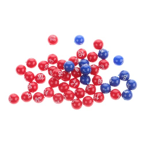 Mikinona Nummerierte Lotteriekugeln aus Kunststoff Langlebige Leichte Spielbälle für Partyspiele Wiederverwendbare Kugeln mit Zahlen Vielseitig für Tombola und Familienfeier Geeignet von Mikinona