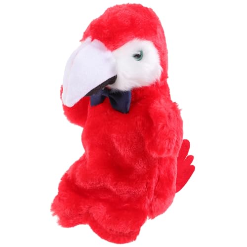 Mikinona Parrot Handpuppe Kuscheliges Interaktives Tier für Fördert Motorik Kommunikation und Selbstvertrauen für Rollenspiele Geburtstagsgeschenk und Pädagogische Nutzung von Mikinona