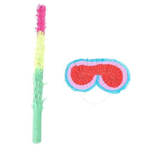 Mikinona Pinata Spielset Bunt mit Papier pinata schläger und Augenmaske Leicht und Stabil für Kindergeburtstag Partyspiele Karneval Geburtstagsfeier Mikinona Pinata Spielset Bunt mit Papier pinata schläger und Augenmaske Leicht und Stabil für Kindergeburtstag Partyspiele Karneval Geburtstagsfeier von Mikinona