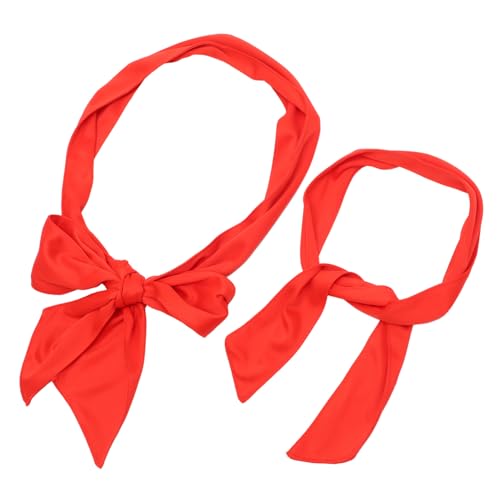 Mikinona Piraten Kostüm Zubehör mit Rotem Bandana und Rotem Taillengürtel für Karneval Party Cosplay und Verkleidung Schnelltrocknend Bequem und Vielseitig Einsetzbar von Mikinona